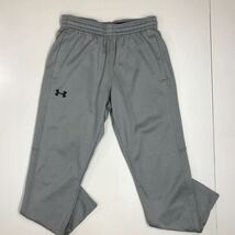 under armour アンダーアーマー　ジャージパンツ　裏起毛　トラックパンツ　グレー　メンズ　Lサイズ　33-58a_画像1