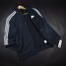 新品★adidas/アディダス/3ストライプス ジャージセットアップ 上下セット220/977紺/XO【2XL】_画像2