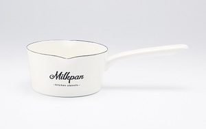 ホーローミルクパン15cm「Milkpan」 Lilly White LW-203