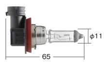 小糸製作所/KOITO ハロゲンバルブ H11 12V 55W 一般ヘッドランプ用 0110 入数：1個 ミツビシ パジェロミニ H5＃A 2008年09月～2014年06月_画像2