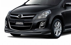 ダムド/DAMD フロントアンダースポイラー 未塗装品素地 マツダ MPV DBA-LY3P 後期 23S/23S L Package 2006年02月～