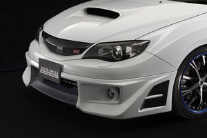 ダムド/DAMD フロントグリル 未塗装品素地 スバル インプレッサ WRX STI CBA-GRB アプライドA・B 2007年10月～2010年07月