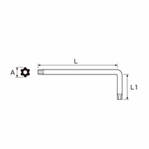 アネックス/ANEX へクスローブレンチ T8 630_画像2