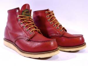 極上革質 REDWING 半円犬タグ96年製オリジナル 875 希少7D 赤みの強い極上オロラセット/美品 90sヴィンテージ アイリッシュセッター ブーツ