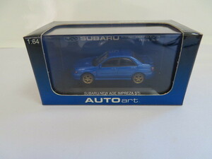 AUTOart　SUBARU IMPREZA WRX STI 2001(BLUE)　ダイキャストミニカー