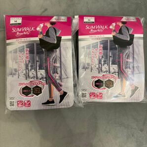 新品　M2個セット　スリムウォークリカバリーレギンス　パンツタイプ　グレー 