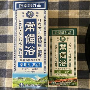 富山 富山常備薬 立山ブルーの湯色 400ml・森林の香り20ml