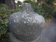 【4Mar19 白】灯籠の宝珠 玉 石造 オブジェ インテリア 日本庭園 古民具 古道具 古民家 重さ28.25kg_画像6