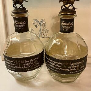 ブラントン　ブラックラベル　空瓶　キャップイニシャル　L.N.2本セット中古品 Blanton