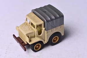 [ Combat Choro Q]227*U.S.GMC TRUCK*NO.C-03* Sand Brown x серый * полосный . армия *1980 годы предмет *TAKARA* Takara * распроданный *