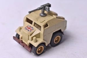 【コンバット チョロＱ】274★BRITISH QUAD GUN TRACTOR★NO.C-04★サンドブラウン★イギリス連邦軍★1980年代物★TAKARA★タカラ★絶版★