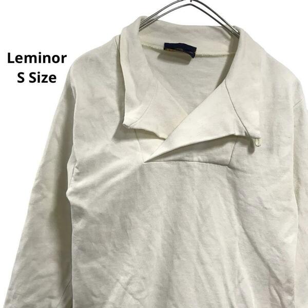 Leminor フランス製　長袖カットソーロンT白メンズS c2