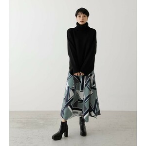 アズールバイマウジー AZUL BY MOUSSY スカーフパターンスカート Mサイズ ミドル丈 スカート