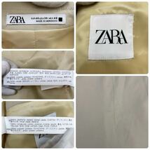 ZARA【美品】テーラードジャケット アイボリー ベージュ ザラ Lサイズ位 48 ビジネス 通勤 仕事 セットアップ メンズ_画像7