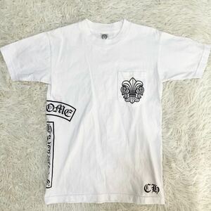 CHROME HEARTS【美品】半袖Tシャツ 白 Sサイズ サイドロゴ メンズ レディース クロムハーツ ショートスリーブ