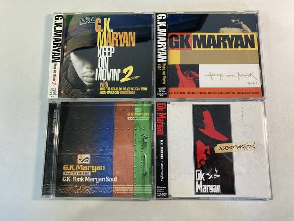 W8408 G.K.MARYAN CD 4枚セット|KEEP ON MOVIN' G.K.FUNK MARYAN SOUL EGO RAPPIN'