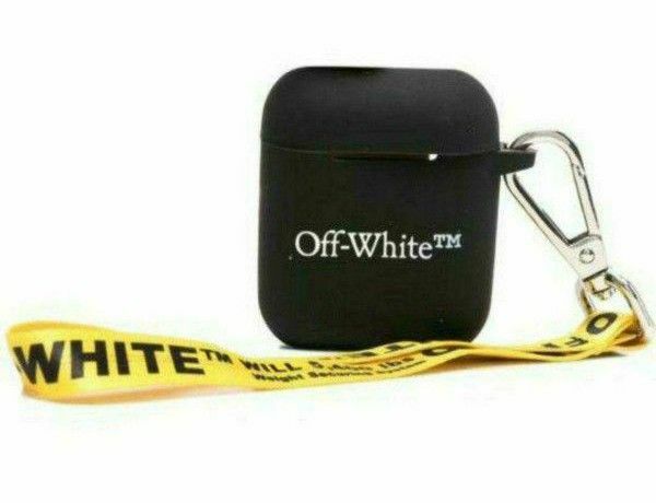 Off-White ロゴプリント AirPods ストラップケース