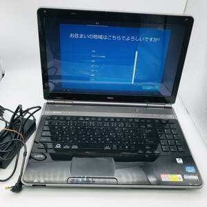 NEC LaVie LL750/F ノートパソコン 中古 ジャンク扱い 通電確認済み ブラック