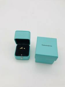 TIFFANY&Co. ティファニー リング キス ダイヤ リング K18 750 中古 レディース 8号 2.3g ゴールド