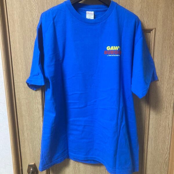 MAN WITH A MISSION GAW'S BURGER TシャツXLサイズ ブルー