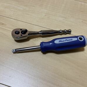 スナップオン snap-on ブルーポイント 1/4 ラチェットレンチ ドライバーハンドルセット 新品未使用 【管理番号2】の画像2