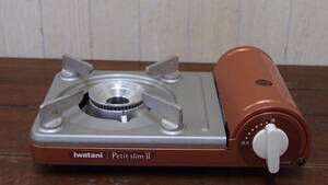 中古品☆Ｉｗａｔａｎｉ　Ｐｅｔｉｔ　ｓｌｉｍ　Ⅱ☆ＪＲＣ－ＰＳ５０☆カセットコンロ☆動作確認済②☆４０３Ｓ－Ｊ１４１９２