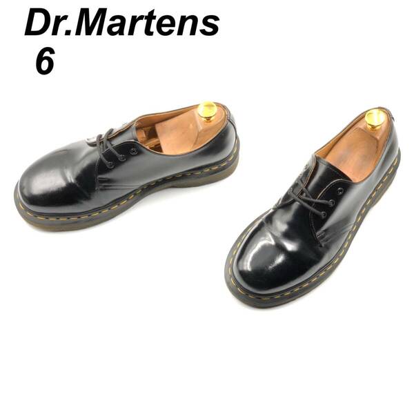 即決 Dr.Martens ドクターマーチン 24cm UK6 US7 1461 メンズ レザーシューズ 3ホール プレーントゥ 黒 ブラック 革靴 皮靴 ビジネス