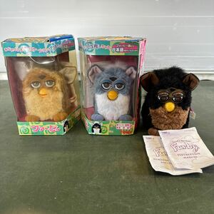 【N-3】ファービー FURBY TOMY製×2個　TIGER製×1個おしゃべり天才ペット 当時物　ジャンク扱い