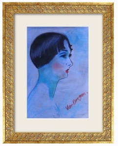 [Artworks] Keith * Van * Don gen|arureti|1931 year | autograph | oil painting | watercolor | original picture | Paris old shop .. certification 