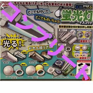 新品未開封　ガチャガチャ　本当に光る！　蛍光灯マスコット　全5種　コンプリート　