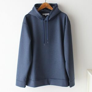 【Mサイズ】新品タケオキクチ THE SHOP TK 起毛加工 ストレッチ TOUCH ME HOODIE タッチミー パーカー　ネイビー　メンズ