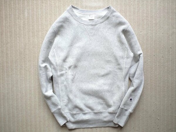 即決 復刻 青タグ Lサイズ ミリタリー ネームタグ付 Champion REVERSE WEAVE クルーネック スウェット 前V字 グレー USMA