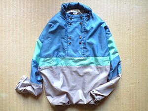 即決 レアデザイン 80s ヴィンテージ adidas made in France フランス製 ventex ナイロン JKT プルオーバー ジャージ 180