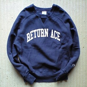 即決 青タグ Sサイズ green label relaxing 別注 Champion REVERSE WEAVE クルーネック フリーダムスリーブ スウェット RETURN ACE