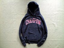 即決 Lサイズ USA製 赤タグ 肉厚 12.5oz Champion REVERSE WEAVE プルオーバーパーカー 胸 Champion プリント_画像1