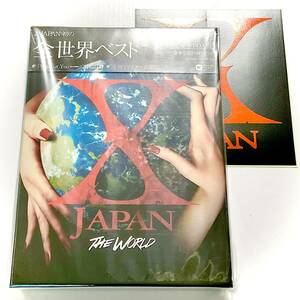 未開封　X JAPAN　THE WORLD　初回限定BOX盤/フォトブック/2CD＋DVD　＋ステッカー　　 T117　　　