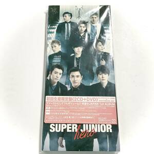 未使用　SUPER JUNIOR　hero　初回生産限定盤/2CD＋DVD　※パッケージ不良　　　T117