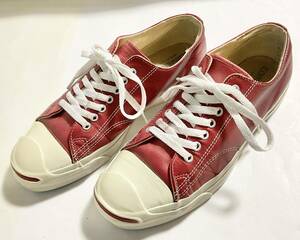 中古　Converse/USA　JACK PURCELL LEATHER　赤(ボルドー)/サイズ 9　　　W218