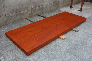 欅　けやき　ケヤキ　テーブル　ツキ板　長さ107.0cm　幅38.9cm　厚み3.5cm