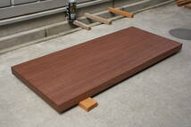 ウォルナット　ウォールナット　テーブル　棚板　無垢材　彫刻材　長さ63.6cm　幅27.1cm　厚み2.6cm_画像1
