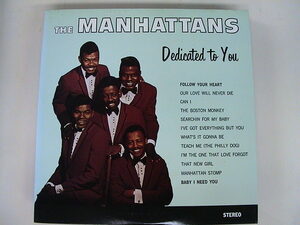 LP/The Manhattans/Dedicated To You /CBSソニー/25AP 1998/Japan/