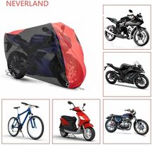 NEVERLAND バイクカバー 車体カバー原付バイクカバー 丈夫 厚手 210Dオックス生地 撥水 前後ロック穴有り 盗難防止_画像6