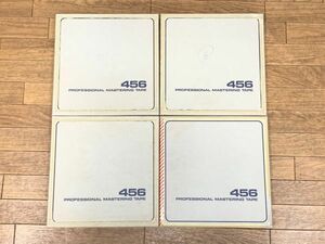 当時物 オープンリールテープ AMPEX 456 4点まとめてセット メタルリール? ROFESSIONARL MASTERING TAPE　