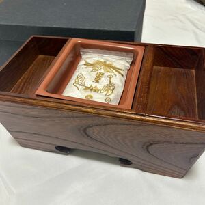 未使用品【焼香箱】 工芸品 お香 仏具 法衣 袈裟 荘厳　寺院 法事 僧侶 装束