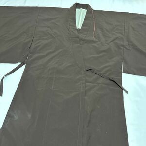 日蓮宗【改良服】焦茶 合用 化繊 法衣 法要 葬儀 仏具 僧侶 装束 着物 袈裟 