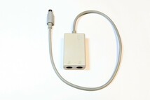 ★Apple／OldMac用 純正 「LocalTalkアダプタ」AppleTalk Mini DIN8 から DUAL MINI DIN 3 ピン Apple シリアル ケーブル レトロ周辺機器_画像1