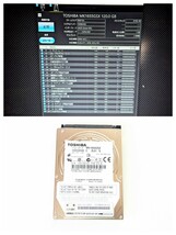 使用時間0・動作確認済み★TOSHIBA／東芝 「MK1655GSX」 2.5inch SATA HDD 120GB 【型番：HDN-SA120H5】 torne・地デジ録画対応_画像2