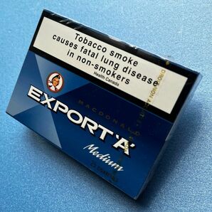 EXPORT’A’ Cigarettes；【未開封品】Medium (dark blue) カナダ免税品タバコ