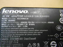 Lenovo ACアダプタ ADLX45NDC3A 20V 2.25A 角型 (9_画像2