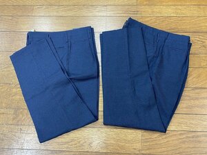 ※◇K742/国鉄 JNR 乗務員 制服 冬 下衣 2点セット　昭和49年度ほか 細1号形/1円～